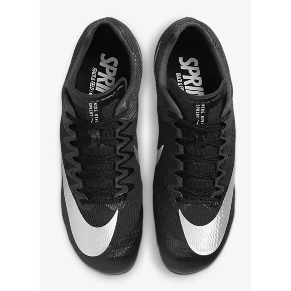NIKE Black Zoom Rival Sprint Track Spikes Shoes DC8753 New Fast Ship Mens 12 - Picture 5 of 15